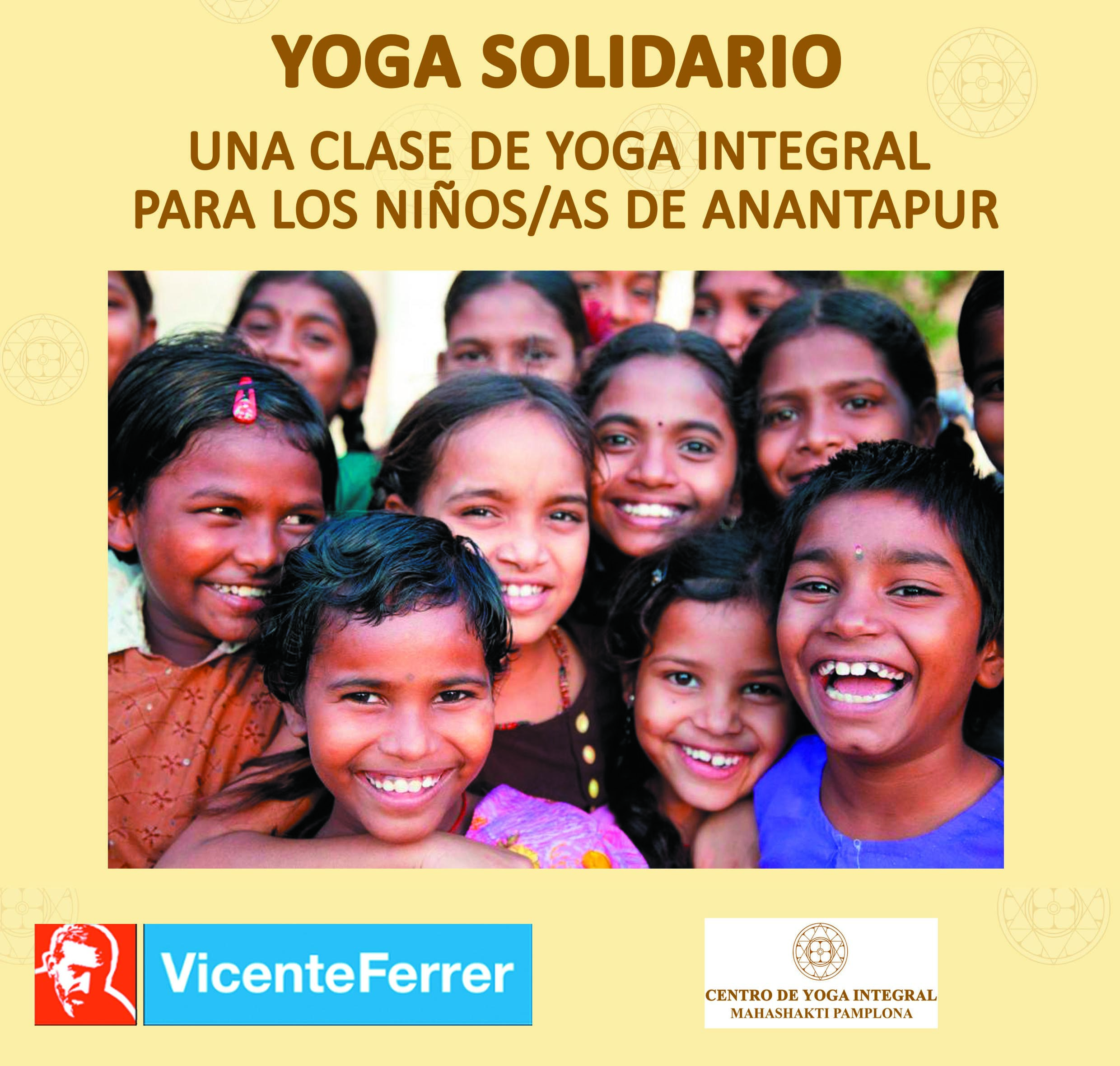 Cartel Mahashakti-YogAnanta Pam. Junio 2024 yoga solidario pamplona